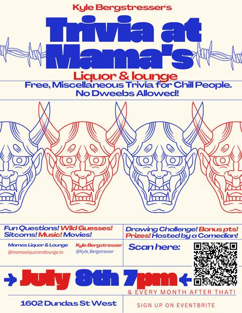 Trivia at Mama’s flyer