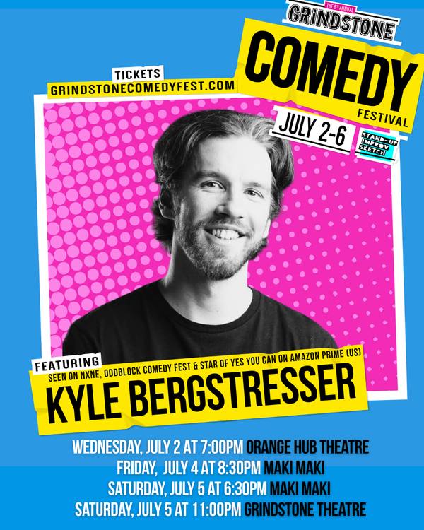 Grindstone Comedy Festival flyer featuring Kyle